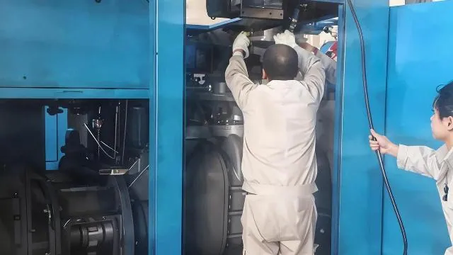Air Compressor Cooler Removal and Reinstallation Procedure